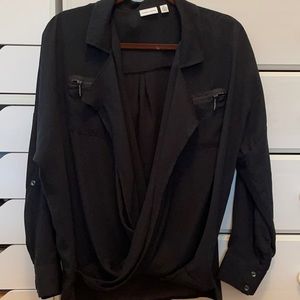 Tribal Jeans Wrap Blouse NWOT